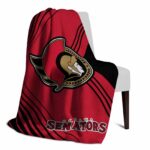 ottawa senators diagonal stripes red blanket best selling