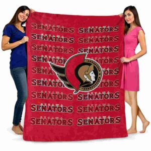 ottawa senators fan pride red blanket fashion forward