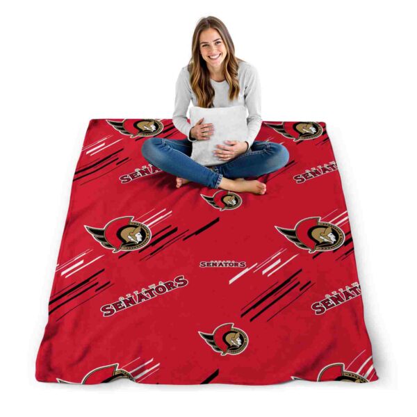 ottawa senators fan spirit red blanket high quality
