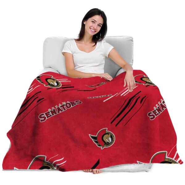 ottawa senators fan spirit red blanket latest model