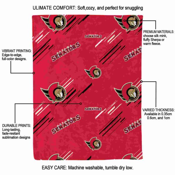 ottawa senators fan spirit red blanket new arrival