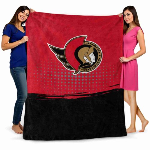 ottawa senators gradient dots red blanket fashion forward