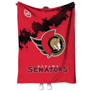 ottawa senators grunge texture red blanket best selling
