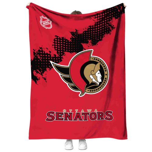 ottawa senators grunge texture red blanket best selling