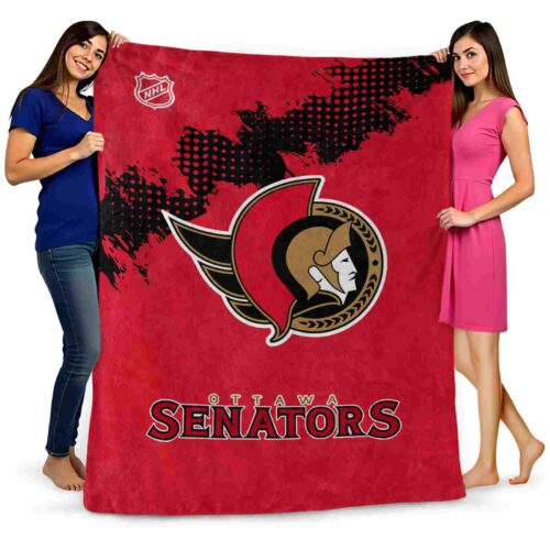 ottawa senators grunge texture red blanket fashion forward