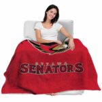 ottawa senators grunge texture red blanket best selling