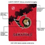 ottawa senators grunge texture red blanket best selling