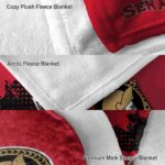 ottawa senators grunge texture red blanket best selling