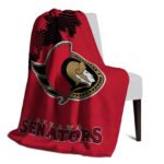 ottawa senators grunge texture red blanket best selling