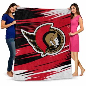 ottawa senators paint streaks red white blanket fashion forward