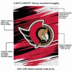 ottawa senators paint streaks red white blanket best selling
