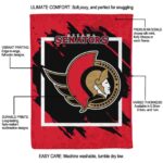 ottawa senators splatter effect red blanket new arrival