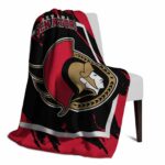 ottawa senators splatter effect red blanket top rated