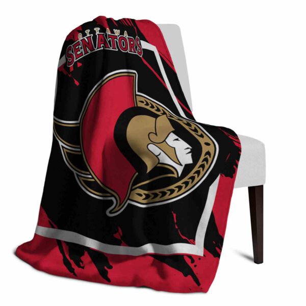 ottawa senators splatter effect red blanket top rated