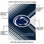 penn state nittany lions diagonal stripes blue blanket new arrival