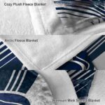 penn state nittany lions diagonal stripes blue blanket premium grade