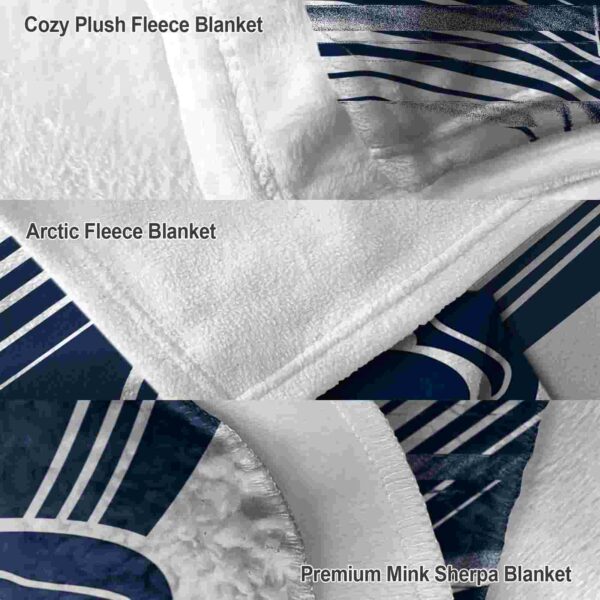 penn state nittany lions diagonal stripes blue blanket premium grade