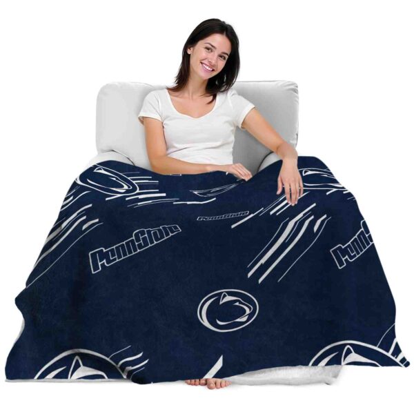 penn state nittany lions fan spirit blue blanket latest model