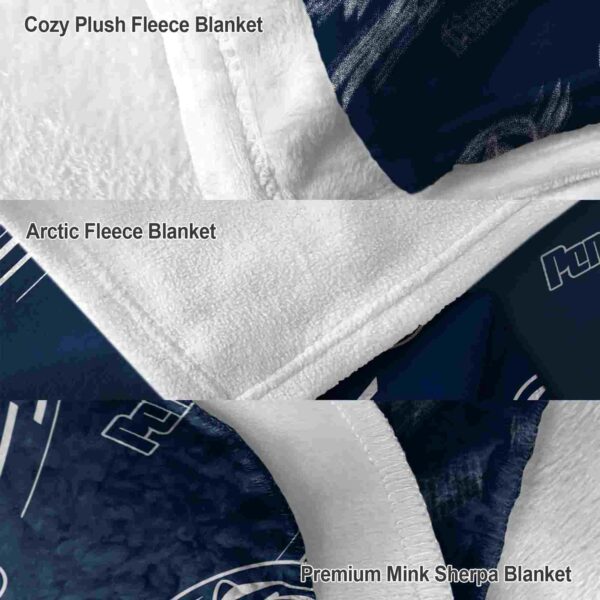 penn state nittany lions fan spirit blue blanket premium grade