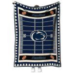 penn state nittany lions football field blue blanket best selling