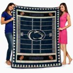 penn state nittany lions football field blue blanket best selling