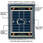 penn state nittany lions football field blue blanket best selling
