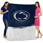 penn state nittany lions gradient dots blue blanket best selling