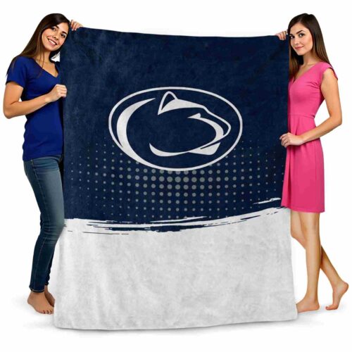 penn state nittany lions gradient dots blue blanket fashion forward
