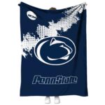 penn state nittany lions grunge texture blue blanket best selling