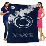 penn state nittany lions grunge texture blue blanket best selling