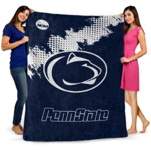 penn state nittany lions grunge texture blue blanket fashion forward