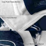 penn state nittany lions grunge texture blue blanket best selling