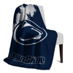 penn state nittany lions grunge texture blue blanket best selling