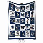 penn state nittany lions mickey minnie blue white blanket best selling