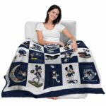 penn state nittany lions mickey minnie blue white blanket best selling