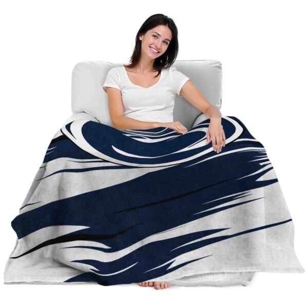 penn state nittany lions paint streaks blue white blanket latest model
