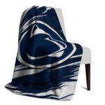 penn state nittany lions paint streaks blue white blanket top rated