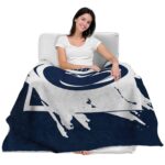 penn state nittany lions splatter effect blue blanket best selling