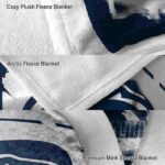 penn state nittany lions splatter effect blue blanket best selling