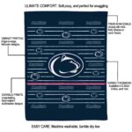 penn state nittany lions striped pattern blue blanket best selling