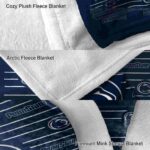 penn state nittany lions striped pattern blue blanket best selling