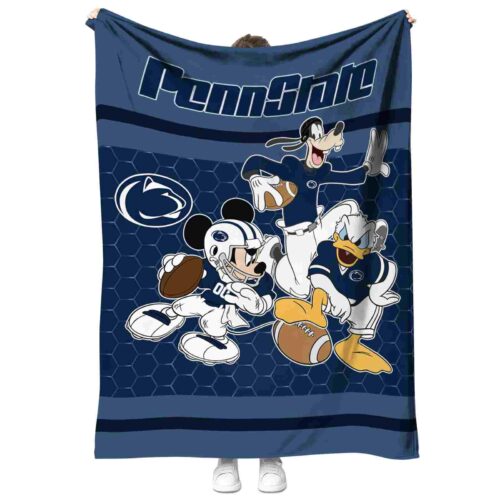 penn state nittany lions three musketeers blue blanket best selling