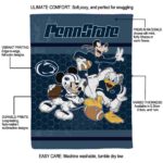 penn state nittany lions three musketeers blue blanket best selling