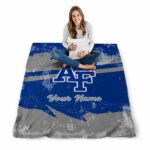 personalized air force falcons grunge streaks blue blanket best selling