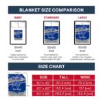 personalized air force falcons grunge streaks blue blanket best selling