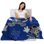 personalized air force falcons mickey blue blanket latest model