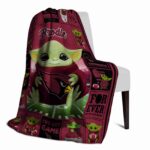 personalized arizona cardinals baby yoda red blanket top rated