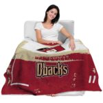 personalized arizona diamondbacks paint strokes red white blanket latest model