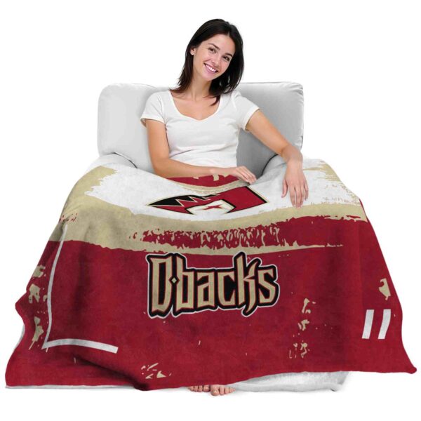 personalized arizona diamondbacks paint strokes red white blanket latest model