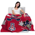 personalized arizona wildcats mickey red blanket latest model
